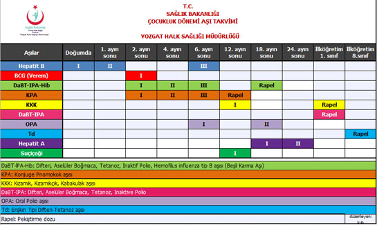 Asi Takvimi Ozellikleri Ve Faydalari Asi Takvimi Ozellikleri Ve Faydalari